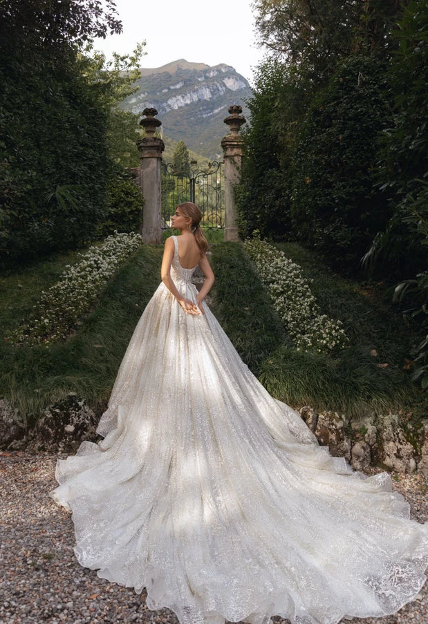 Allegra - Radiance V-Neck Beaded Wedding Gown