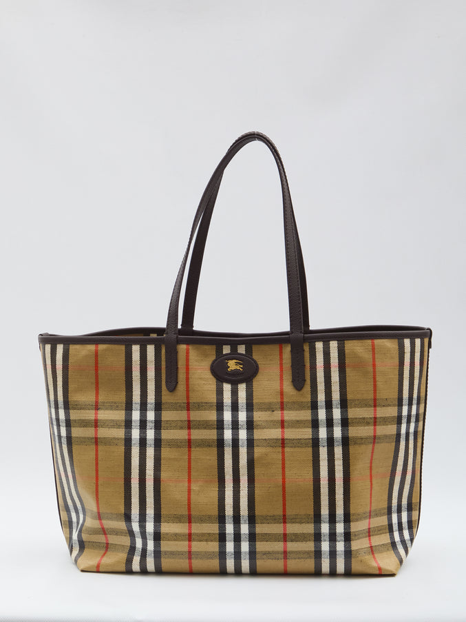 Burberry Highlands Tote Bag Medium QT Beige