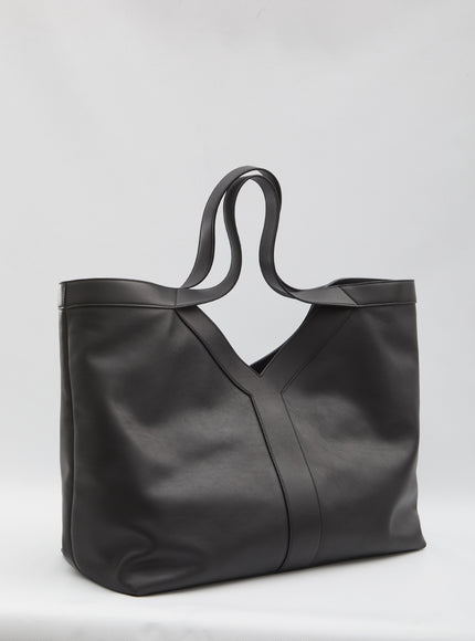 Saint Laurent Large Y Tote Bag In Leather