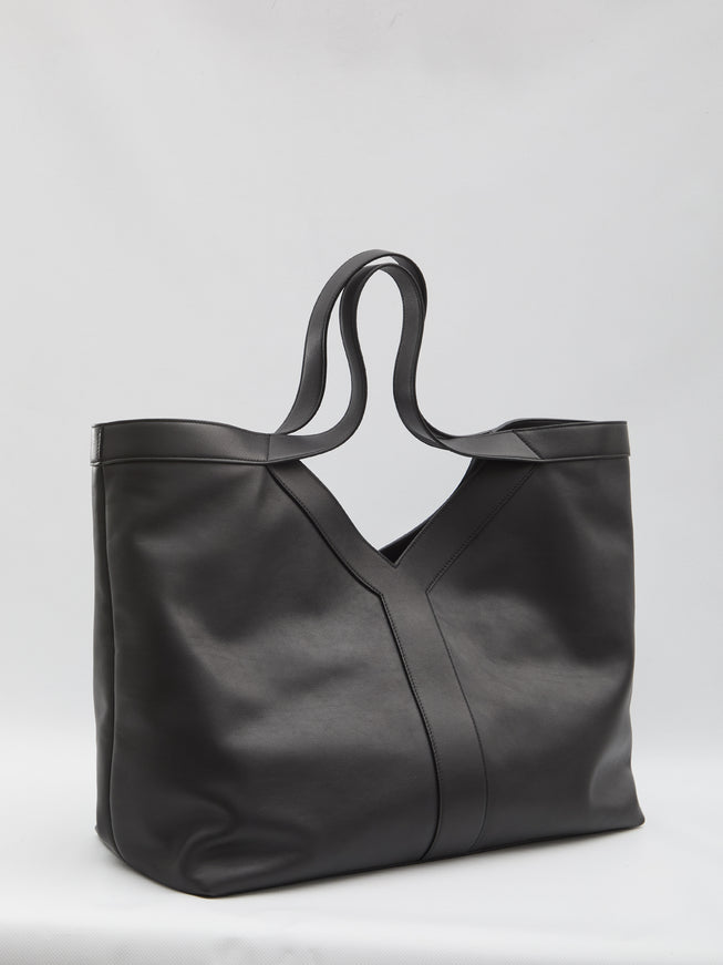 Saint Laurent Large Y Tote Bag In Leather