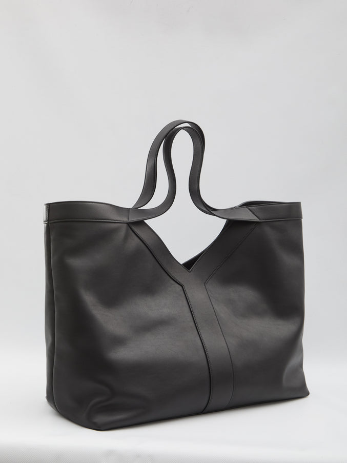 Saint Laurent Large Y Tote Bag In Leather