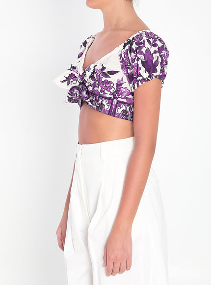 Dolce & Gabbana Top With Maiolica Print