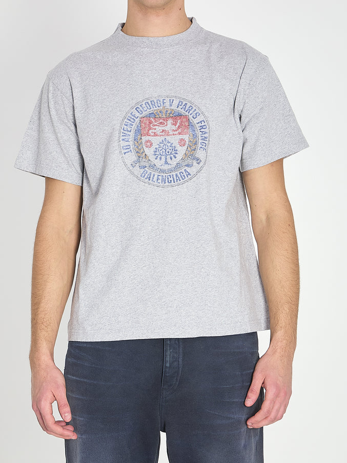 Balenciaga Cotton Jersey T-shirt Grey