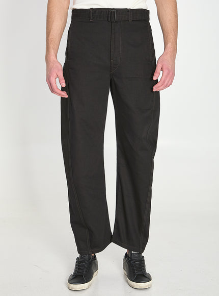 Lemaire Twisted Belted Pants Black