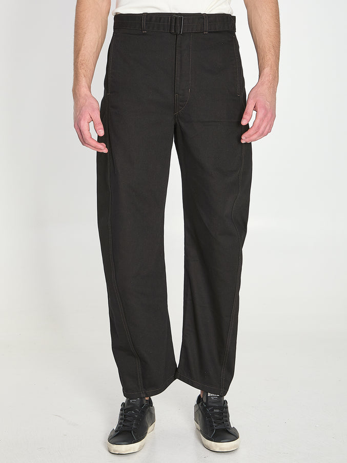 Lemaire Twisted Belted Pants Black