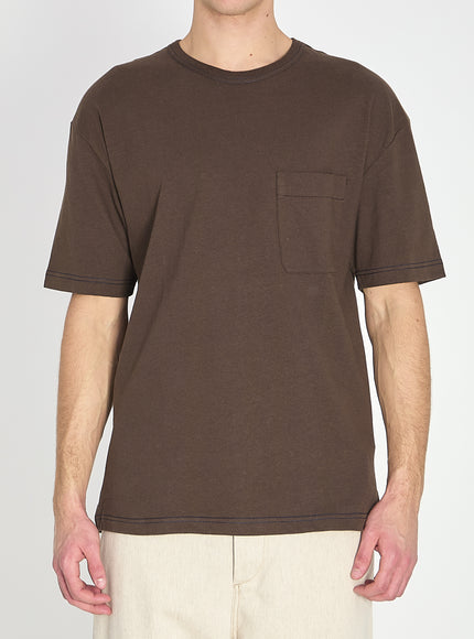 Lemaire Boxy T-shirt Brown