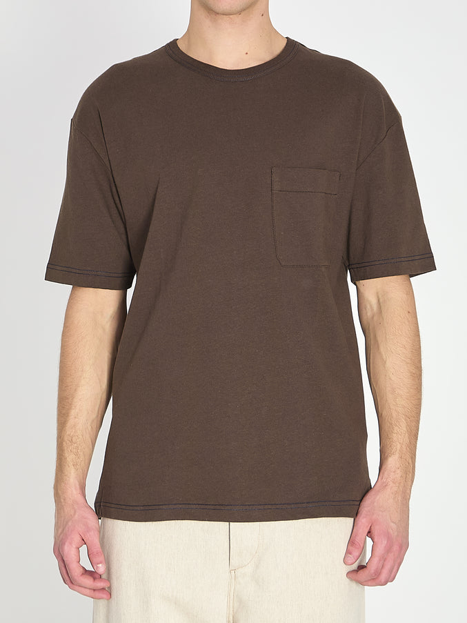 Lemaire Boxy T-shirt Brown