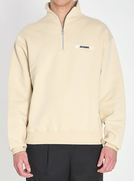 Jacquemus Le Camionneur Gros Grain Sweater Beige