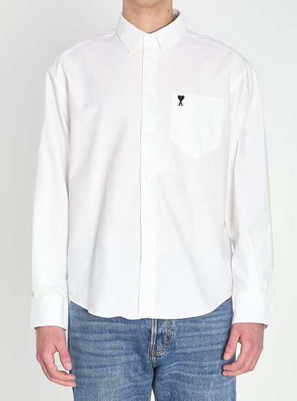 Ami Paris Ami De Coeur Boxy Shirt White