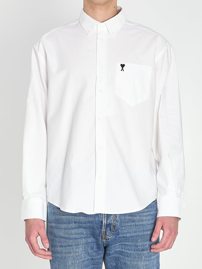 Ami Paris Ami De Coeur Boxy Shirt White
