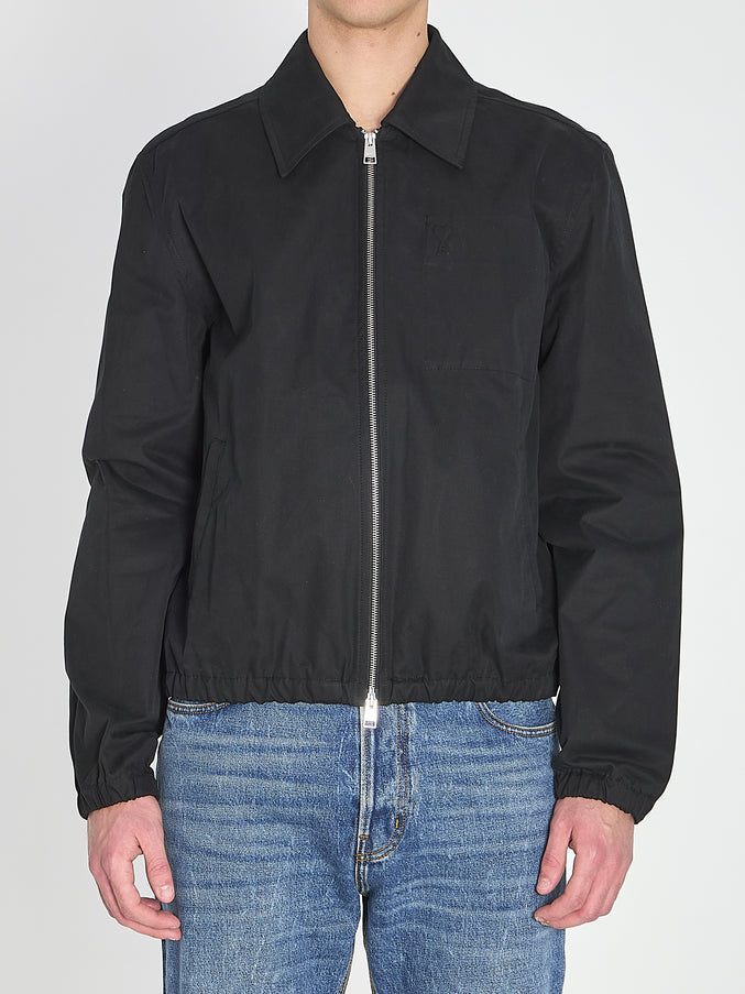Ami Paris Ami De Coeur Zip Jacket Black