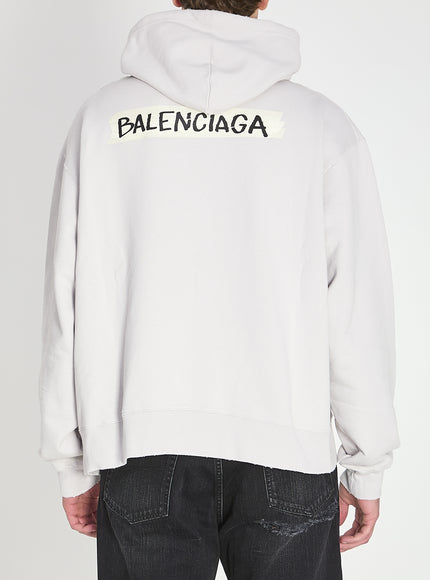 Balenciaga Masking Tape Zip-up Hoodie