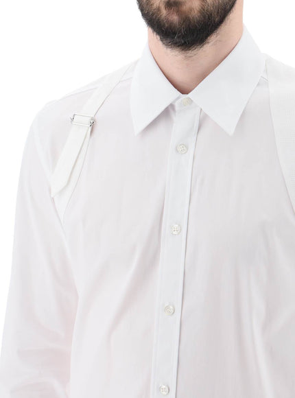 Alexander Mcqueen stretch cotton harness shirt