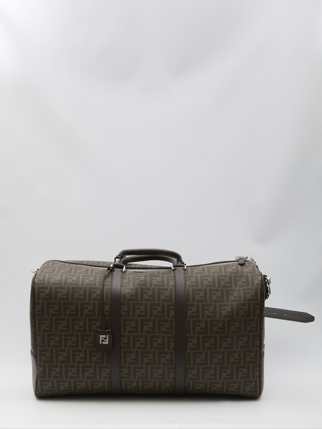 Fendi Large Boston Ff Duffle QT Beige