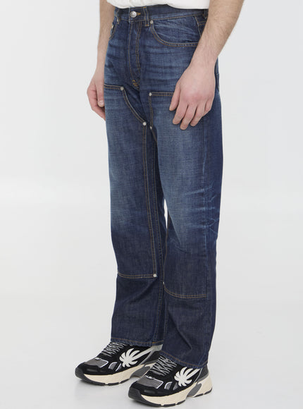 Palm Angels Workwear Monogram Jeans