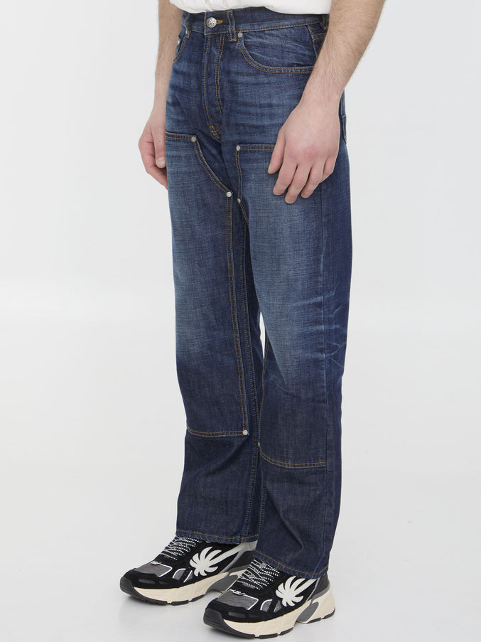 Palm Angels Workwear Monogram Jeans