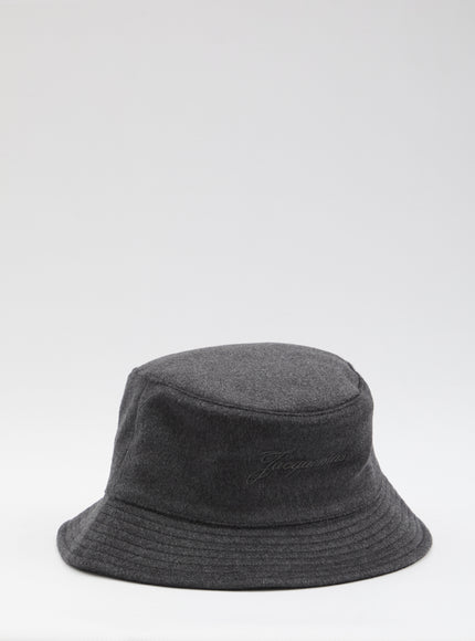 Jacquemus Le Bob Bucket Hat Grey