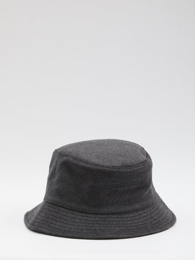 Jacquemus Le Bob Bucket Hat Grey