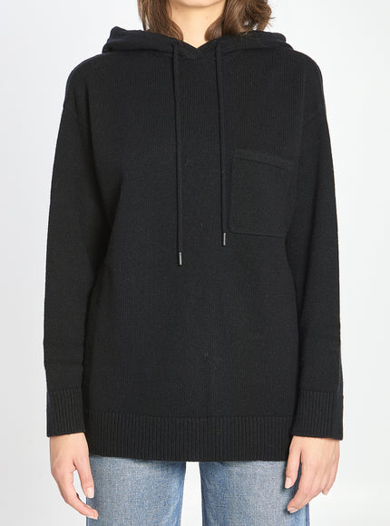 Max Mara Sweatshirt In Wool And Cashmere Black