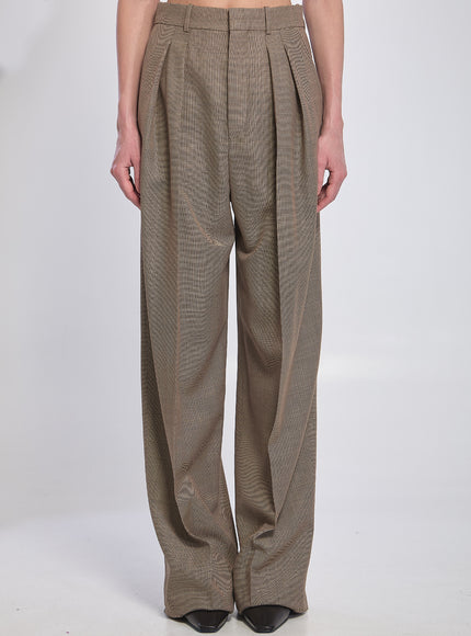 Saint Laurent Tailored Trousers Beige