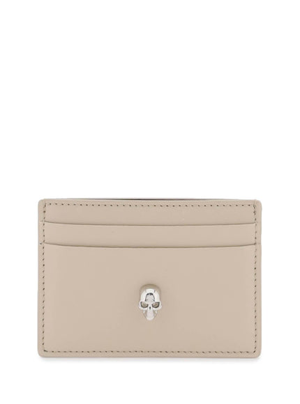 Alexander Mcqueen saffiano leather skull card holder