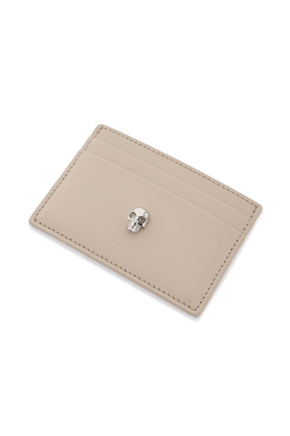 Alexander Mcqueen saffiano leather skull card holder