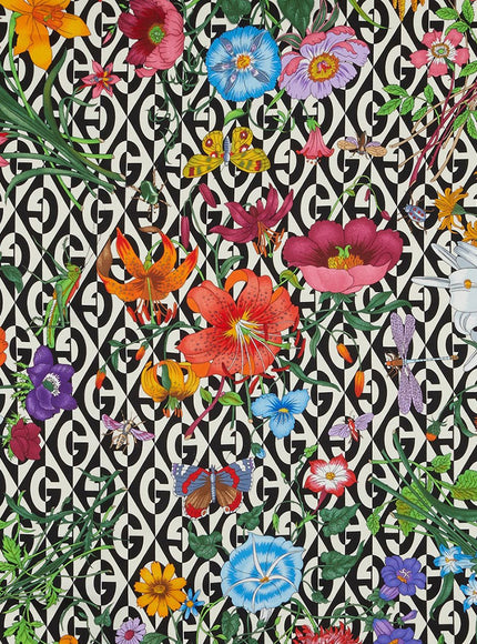 Gucci Silk Scarf Flora Print