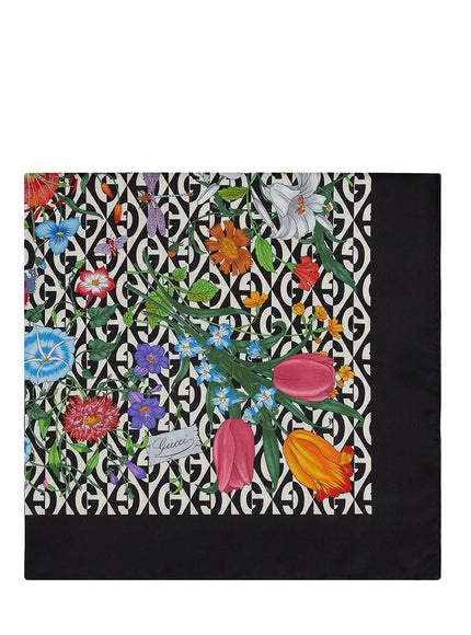 Gucci Silk Scarf Flora Print