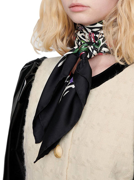 Gucci Silk Scarf Flora Print