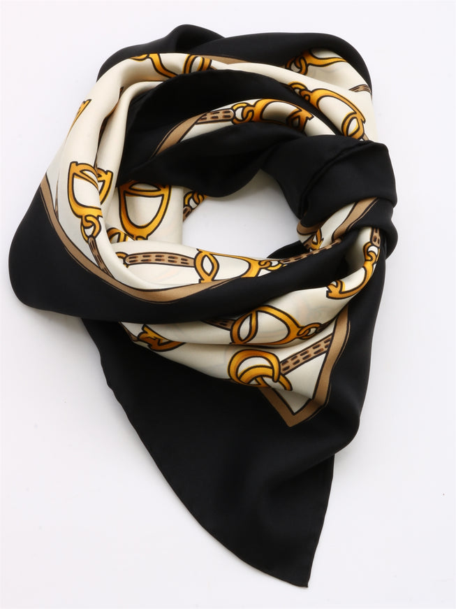 Gucci Silk Foulard QT White