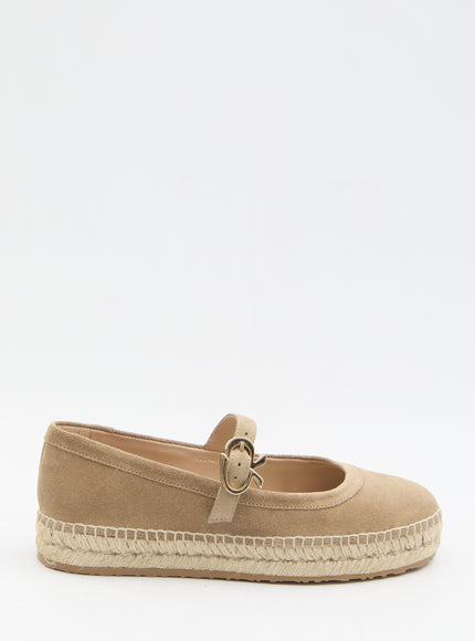 Gianvito Rossi Elda Ballet Flats Beige