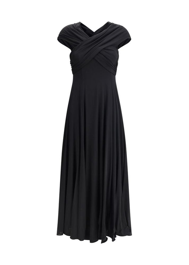 Khaite Bruna Off-the-shoulder Crepe Dress