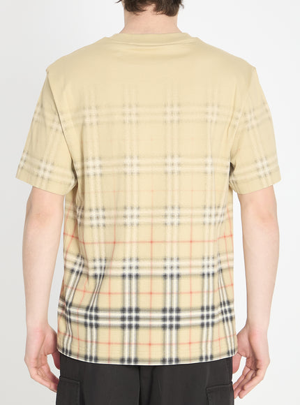 Burberry Check Fade Cotton T-shirt
