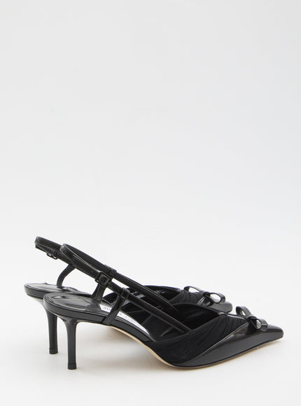 Jimmy Choo Afia Mesh Slingback Pumps