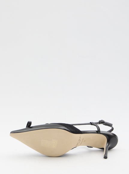Jimmy Choo Afia Mesh Slingback Pumps