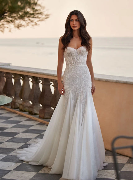 Briantra Ivory Mermaid Wedding Gown