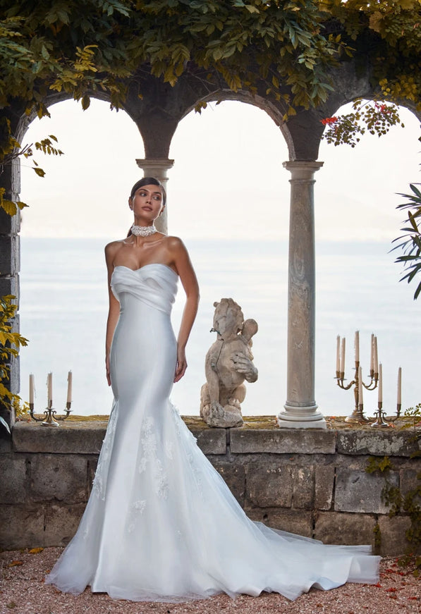 Trill Strapless Mermaid Wedding Gown