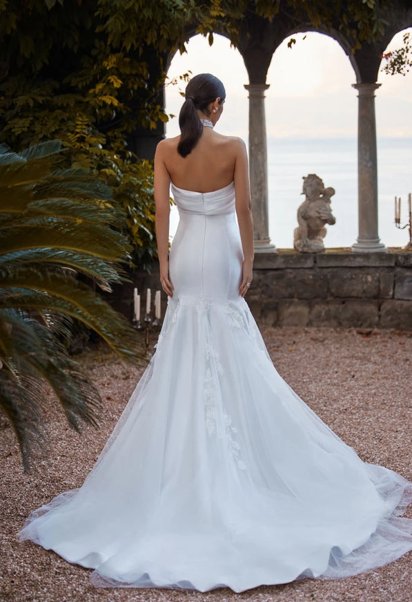 Trill Strapless Mermaid Wedding Gown