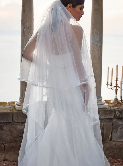 Trill Tiered Tulle Wedding Veil