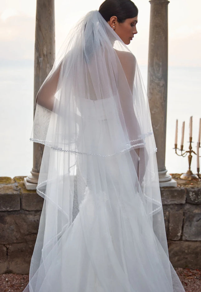 Trill Tiered Tulle Wedding Veil