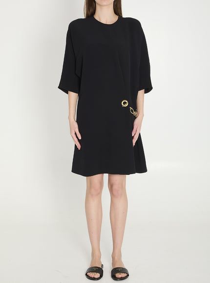 Celine Cady Wrap Dress Black