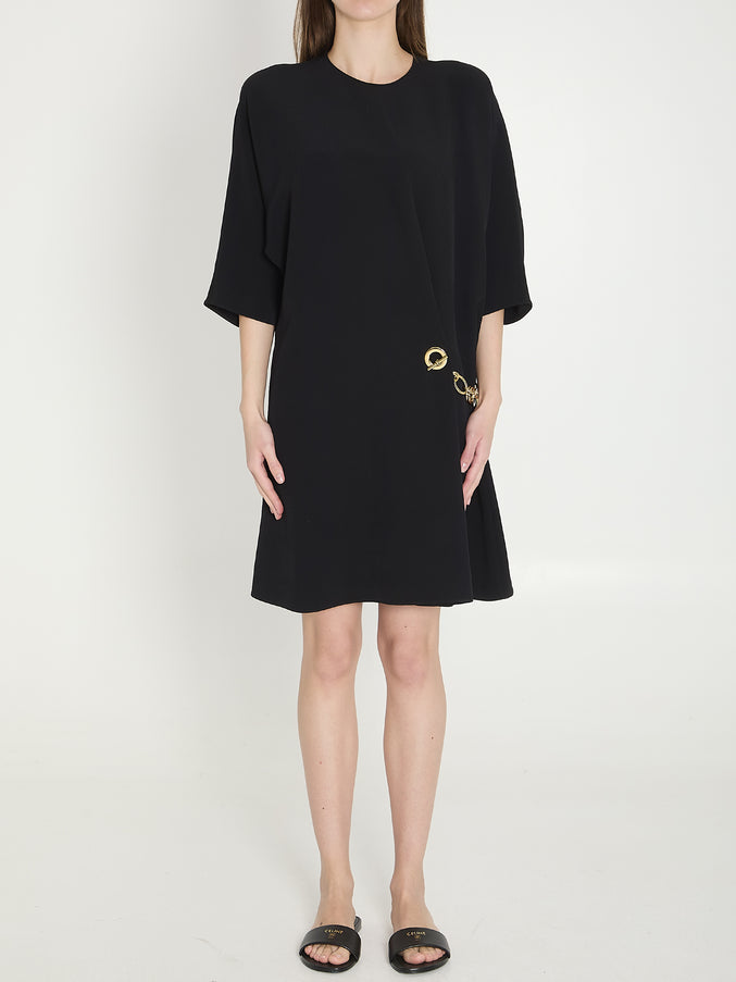 Celine Cady Wrap Dress Black