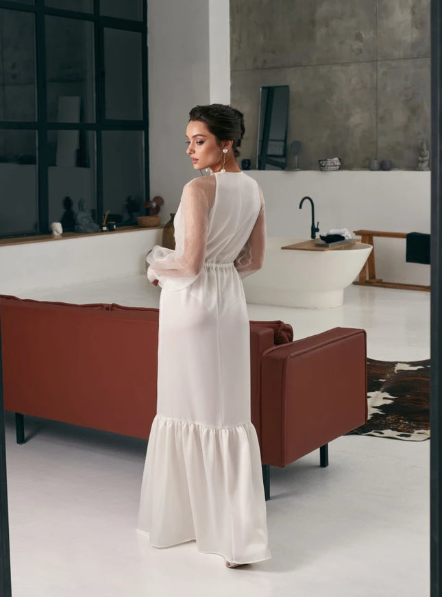 Pollardi Bridal Robe Élan Organza Boudoir Robe