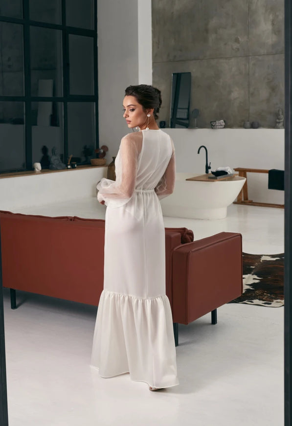 Pollardi Bridal Robe Élan Organza Boudoir Robe