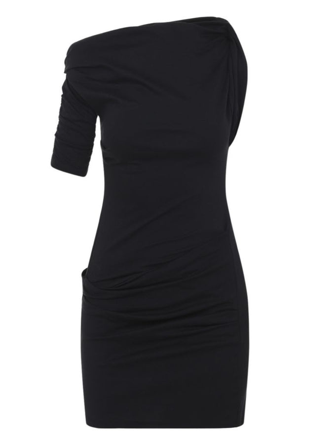 Jacquemus Drapeado Mini Dress Black