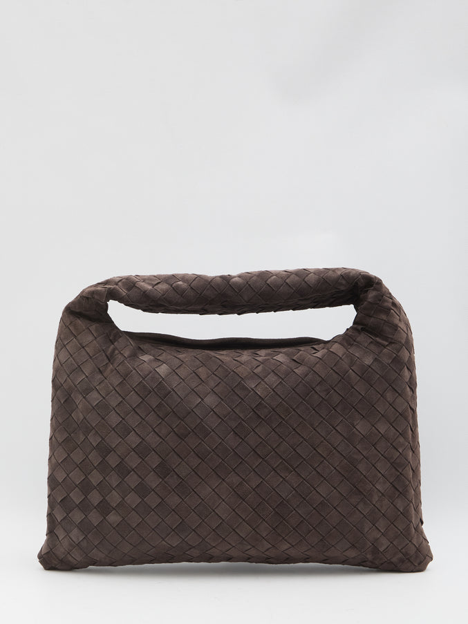 Bottega Veneta Fondant Hop Bag Small QT Brown