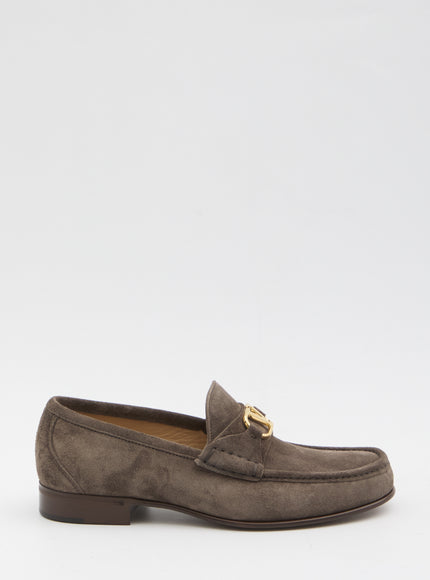 Valentino Garavani Vlogo Signature Loafers Grey