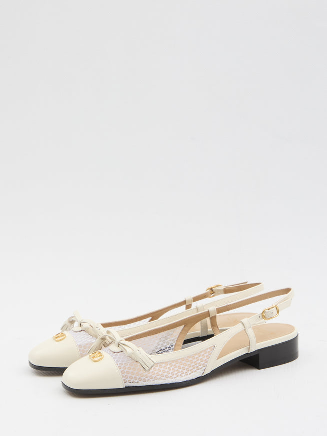 Valentino Garavani Valet Du Roi Slingback Flats