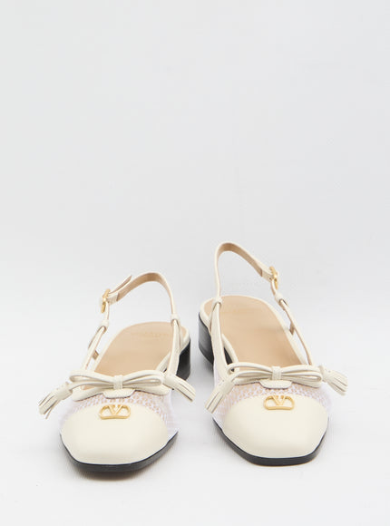 Valentino Garavani Valet Du Roi Slingback Flats