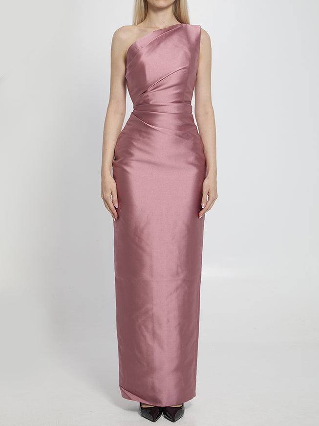 Solace London Kira Maxi Dress Pink